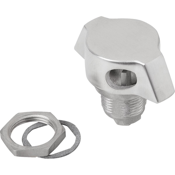 Quarter-Turn Lock, H=18, Stainless Steel 1.4401